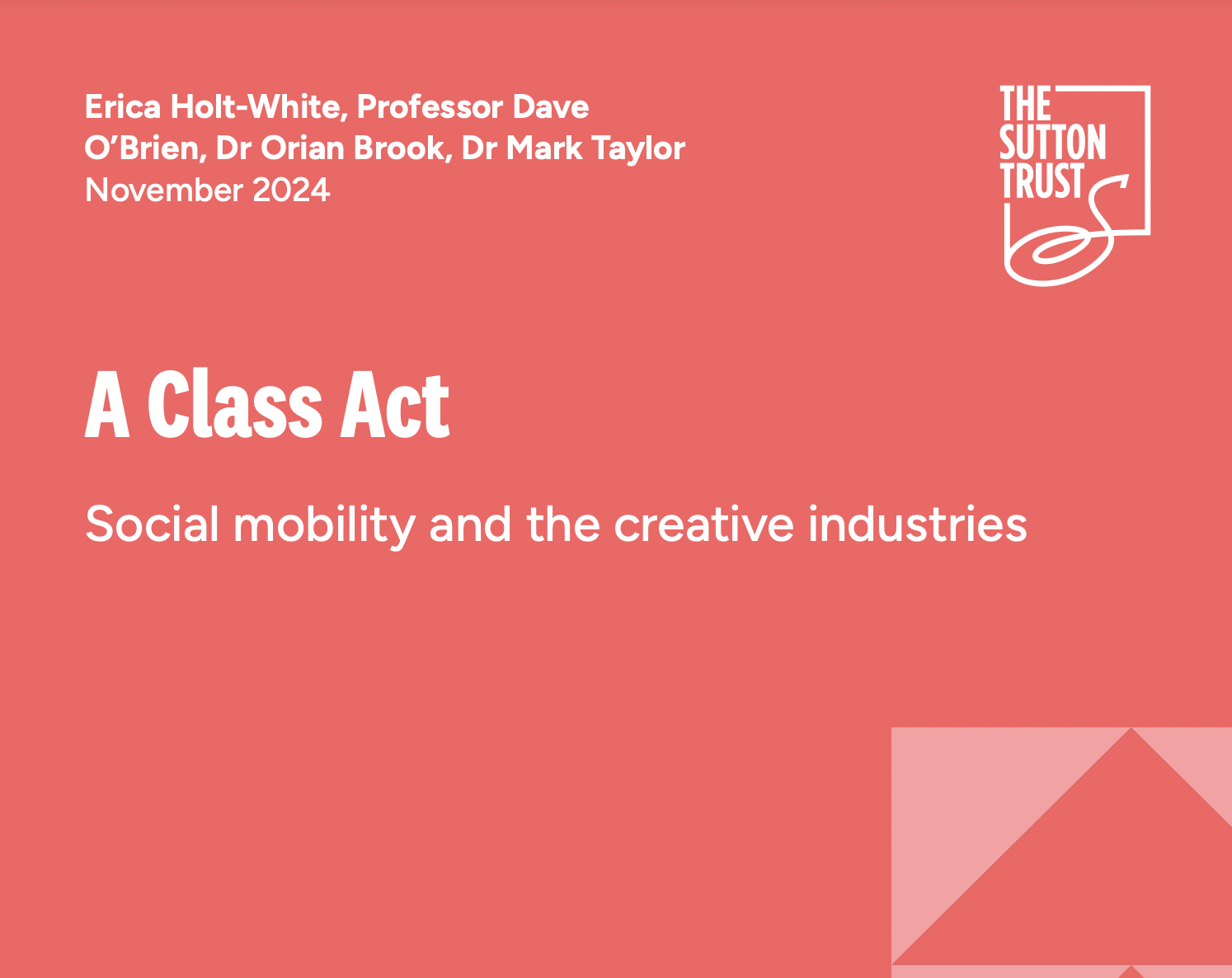 A Class Act: Social mobility and the creative industries | NSEAD
